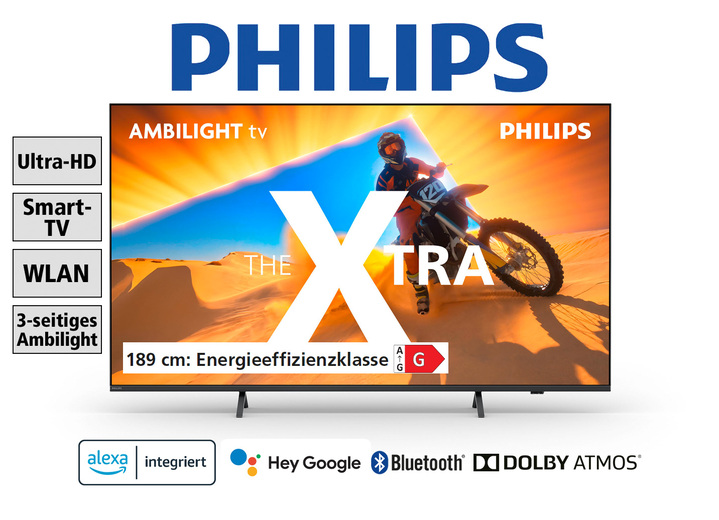 - Philips PML9009/12 4K-Ultra_HD-Ambilight-Mini-LED-Fernseher, in Farbe SCHWARZ Ansicht 1