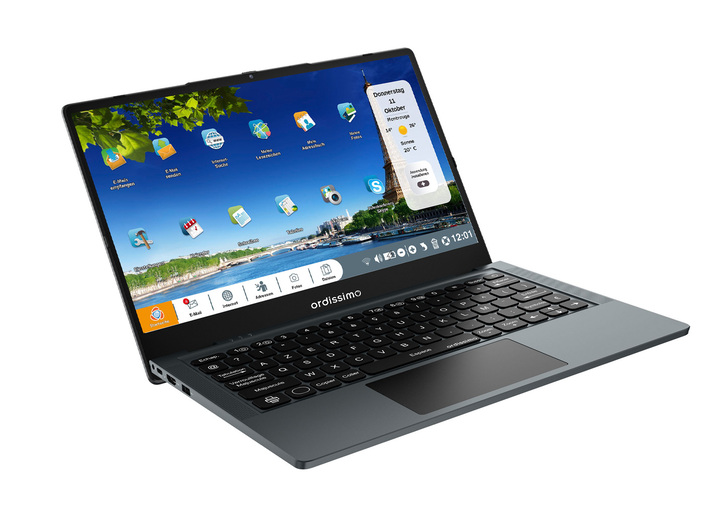 Computer & Elektronik - Ordissimo Notebook Agathe 4 mit leicht bedienbarem Betriebssystem Ansicht 2 Computer & Elektronik - Ordissimo Notebook Agathe 4 mit leicht bedienbarem Betriebssystem, in Farbe GRAU Ansicht 2