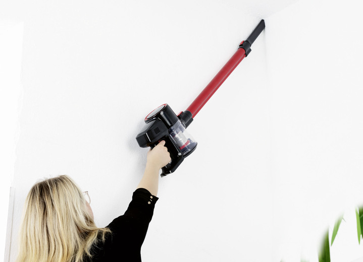 Mit Akku - Akku-Zyklon-Staubsauger – der leiseste seiner Klasse Ansicht 3 Mit Akku - Akku-Zyklon-Staubsauger – der leiseste seiner Klasse, in Farbe ROT-SCHWARZ Ansicht 3