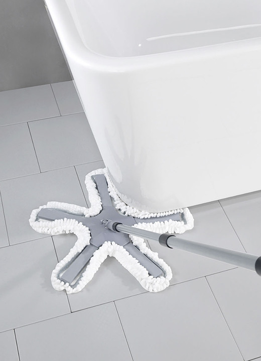 - 5-armiger Bodenwischer Oktopus von Maximex, in Farbe WEISS-GRAU Ansicht 1