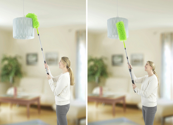 Reinigungshelfer & Reinigungsmittel - Teleskop-Staubwedel von Maximex, in Farbe GRÜN, in Ausführung Staubwedel Ansicht 2