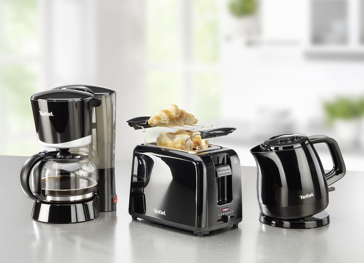 - Tefal Frühstücksserie im kompakten Design, in Farbe SCHWARZ, in Ausführung Wasserkocher