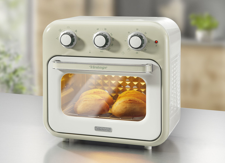 Kochen & Grillen - Ariete 2-in-1 Heißluft-Ofen im Vintage-Design, in Farbe CREME Ansicht 1
