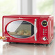 Küchengeräte - Retro-Mikrowelle mit Grill-Funktion – Farbe ROT Küchengeräte - Retro-Mikrowelle mit Grill-Funktion, in Farbe ROT