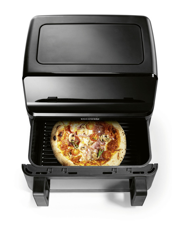 Heißluftfritteusen - Digitale Heißluftfritteuse mit Touchdisplay, in Farbe CREME Ansicht 4