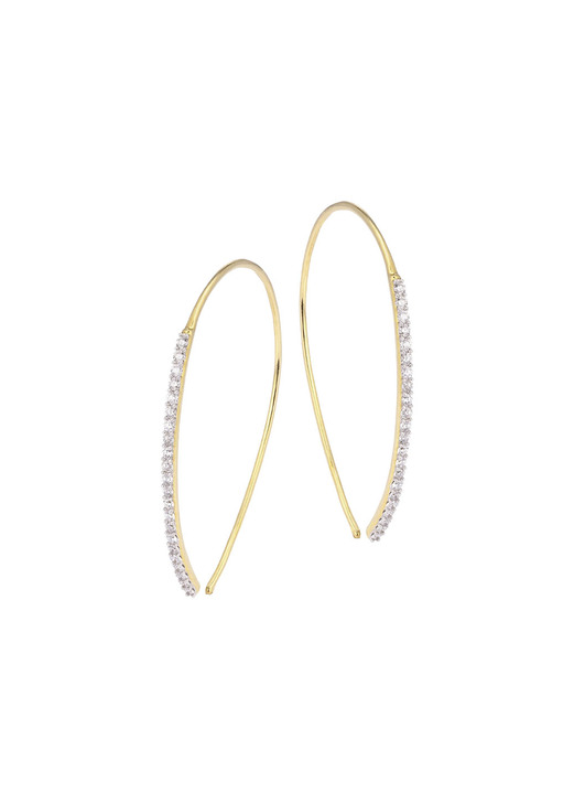 Ohrschmuck - Glamouröse Ohrhaken mit Brillanten, in Farbe  Ansicht 3