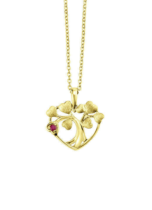 Anhänger - Anhänger Baum in Herz mit Ankerkette, in Farbe  Ansicht 2