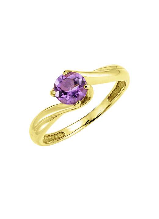 - Erstklassiger Damenring mit echtem Amethyst, in Größe 160 bis 220, in Farbe  Ansicht 2