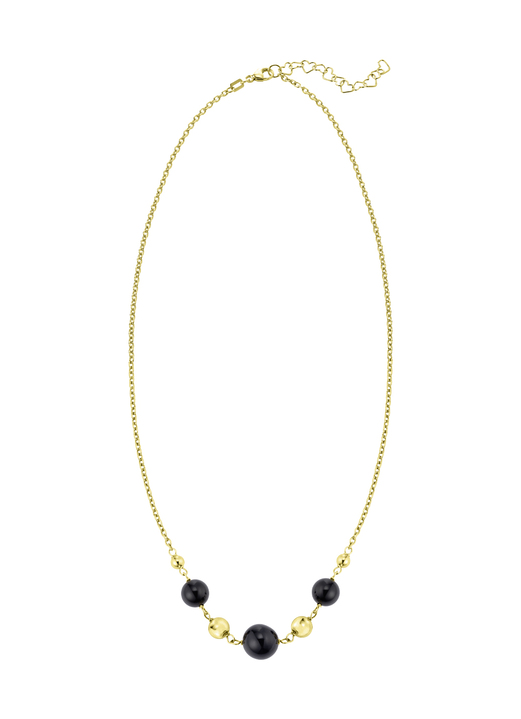 - Halskette mit echt schwarzem Achat, in Farbe  Ansicht 2