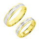 Trauringe - Klassischer Trauring in Bicolor, in Größe 160 bis 240, in Farbe  – Ansicht 4