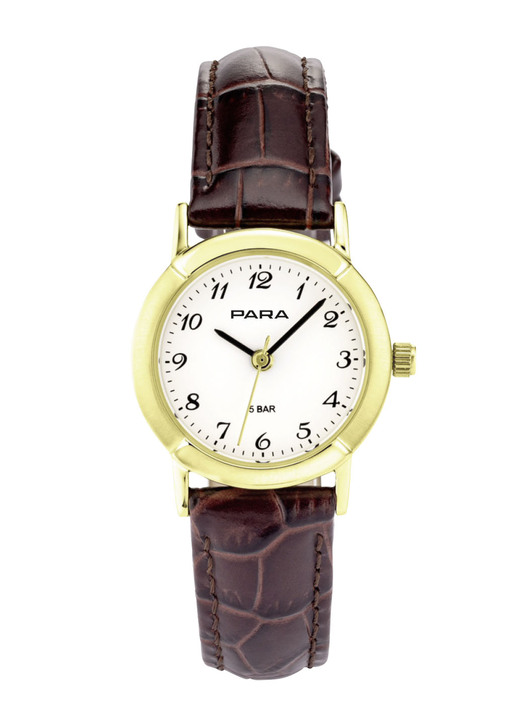 Lederband - Para Quartz-Damenuhr mit Lederband, in Farbe  Ansicht 2