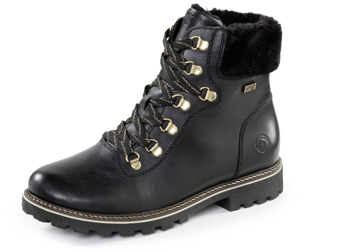 Stiefel & Stiefeletten - Remonte Schnür-Stiefelette mit Plüschkragen, in Größe 036 bis 042, in Farbe DUNKELBRONZE Ansicht 6