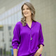 Tuniken - Tunika mit aparter Ausschnittlösung, in Größe 036 bis 054, in Farbe LILA – Farbe LILA – Ansicht 1