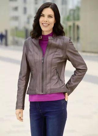 Jacke mit Reißverschlussleiste