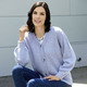 Basics - Strickjacke mit flauschig weichem Griff – Farbe HELLBLAU MELIERT – Ansicht 2 Basics - Strickjacke mit flauschig weichem Griff, in Größe L(44/46) bis XXL(52/54), in Farbe HELLBLAU MELIERT – Farbe HELLBLAU MELIERT – Ansicht 2