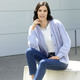 Basics - Strickjacke mit flauschig weichem Griff – Farbe HELLBLAU MELIERT – Ansicht 5 Basics - Strickjacke mit flauschig weichem Griff, in Größe L(44/46) bis XXL(52/54), in Farbe HELLBLAU MELIERT – Farbe HELLBLAU MELIERT – Ansicht 5