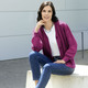 Basics - Strickjacke mit flauschig weichem Griff – Farbe MAGENTA MELIERT – Ansicht 5 Basics - Strickjacke mit flauschig weichem Griff, in Größe L(44/46) bis XXL(52/54), in Farbe HELLBLAU MELIERT – Farbe MAGENTA MELIERT – Ansicht 5