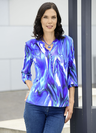 Shirt-Tunika mit attraktiver Biesenzier