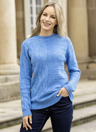 Pullover aus Melangegarn