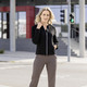 Blusen - Blusenjacke mit Stehkragen – Farbe SCHWARZ – Ansicht 3 Blusen - Blusenjacke mit Stehkragen, in Größe 034 bis 050, in Farbe SCHWARZ – Farbe SCHWARZ – Ansicht 3