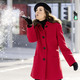 Wolljacken - Longjacke mit stilvoll verdeckter Knopfleiste – Farbe ROT – Ansicht 1 Wolljacken - Longjacke mit stilvoll verdeckter Knopfleiste, in Größe 038 bis 054, in Farbe ROT – Farbe ROT – Ansicht 1