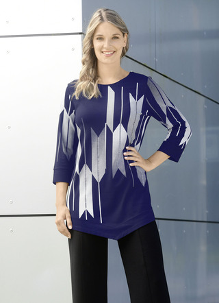 Shirt mit Kontrastdruck