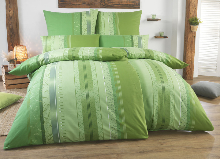 Bettwäschegarnituren - Florella Bettwäsche-Garnitur aus Flausch-Biber, in Größe 111 (40/80 cm + 135/200 cm) bis 115 (80/80 cm + 155/220 cm), in Farbe TERRA Ansicht 3