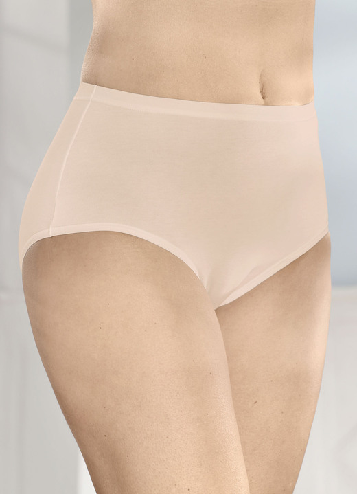 Slips - sloggi GO Daily Cotton Dreierpack Slips mit BIO-Baumwolle, in Größe L (44/46) bis XXL (52/54), in Farbe PUDER Ansicht 1