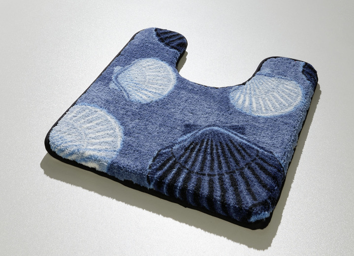 Badgarnituren - Badvorleger mit rutschhemmender Rückseite, in Größe 100 (Vorleger halbrund, 50/ 80 cm) bis 112 (Motiv-WC-Deckelbezug mit Kordel, 47/ 50 cm), in Farbe GOLD Ansicht 5