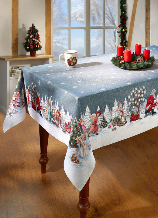 Tischdecken - Tisch- und Raumdekoration aus Gobelin, in Größe 100 (2 Platzsets, 33/ 45 cm) bis 404 (Kissenbezug, 45/ 45 cm), in Farbe BUNT Ansicht 2