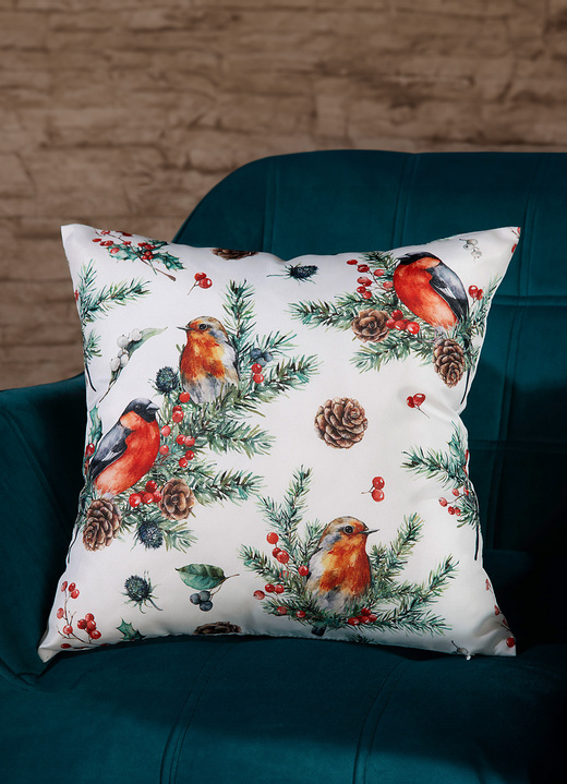 Dekokissen & Hüllen - Beidseitig bedruckter Kissenbezug mit Reißverschluss, in Farbe BUNT Ansicht 2