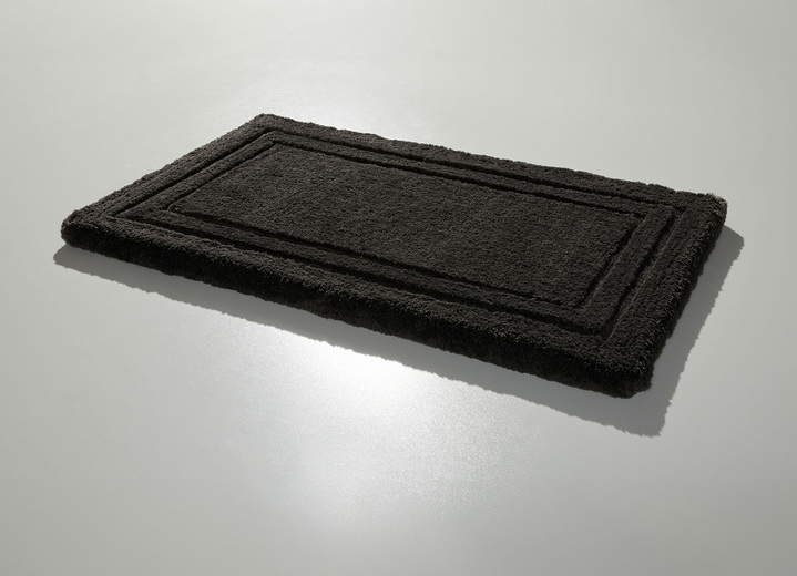 Badgarnituren - Badgarnitur mit rutschhemmender Rückseite, in Größe 100 (Vorleger halbrund, 50/ 80 cm) bis 110 (Hänge-WC-Garnitur, 2-teilig), in Farbe KARIBIKGRÜN Ansicht 6