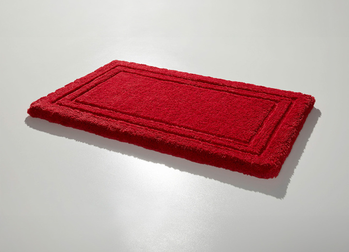 Badgarnituren - Badgarnitur mit rutschhemmender Rückseite, in Größe 100 (Vorleger halbrund, 50/ 80 cm) bis 110 (Hänge-WC-Garnitur, 2-teilig), in Farbe KARIBIKGRÜN Ansicht 7