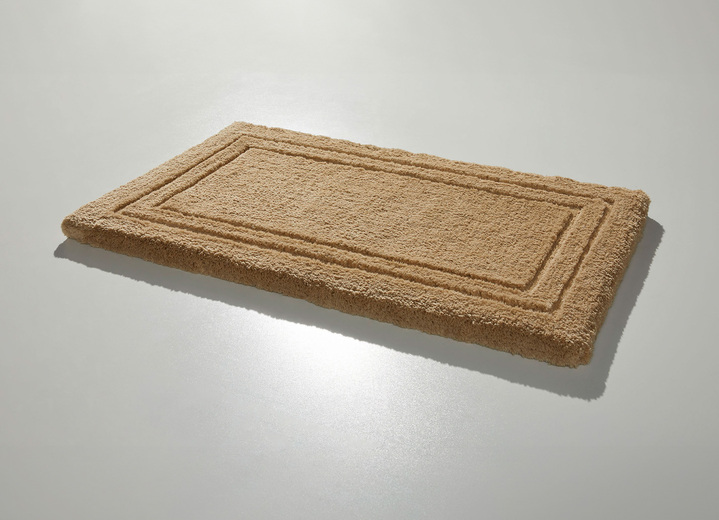 Badgarnituren - Badgarnitur mit rutschhemmender Rückseite, in Größe 100 (Vorleger halbrund, 50/ 80 cm) bis 110 (Hänge-WC-Garnitur, 2-teilig), in Farbe KARIBIKGRÜN Ansicht 4