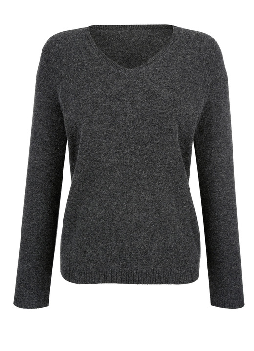 Pullover & Strickmode - Pullover mit Kaschmir-Anteil, in Größe 038 bis 052, in Farbe ANTHRAZIT Ansicht 1