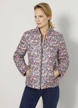 Steppjacke mit Floralprint
