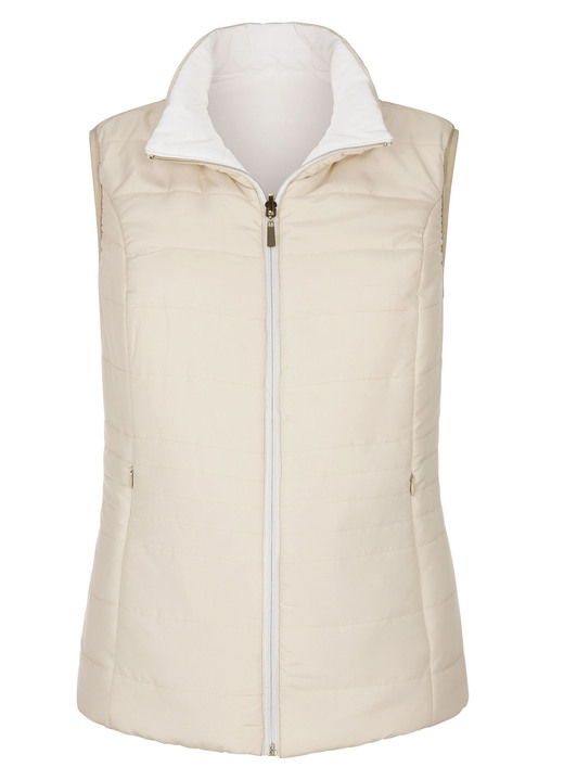 Kurz - Wendeweste mit Reißverschlusstaschen Ansicht 6 Kurz - Wendeweste mit Reißverschlusstaschen, in Größe 038 bis 052, in Farbe ECRU-SAND Ansicht 6