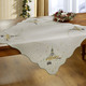 Tischdecken - Tisch- und Raumdekoration mit echter Plauener Spitze, in Größe 110 (Deckchen rund, ø 30 cm) bis 404 (Kissenbezug, 40/40 cm), in Farbe NATUR – Farbe NATUR – Ansicht 2