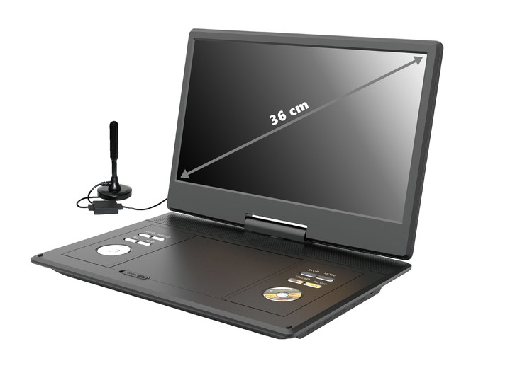 Heimkino - Reflexion DVD 1424 portabler DVD-Spieler mit TV und Spielen, in Farbe SCHWARZ Ansicht 4