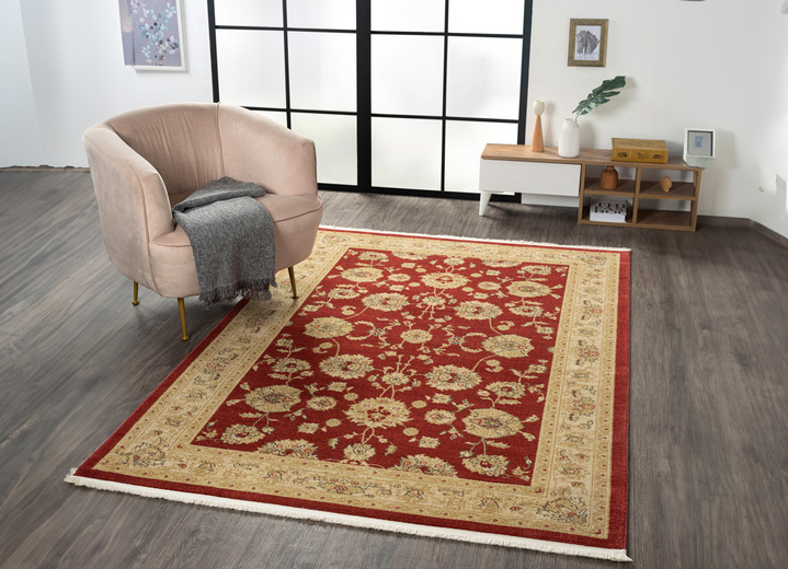 Klassisch - Brücke und Teppiche mit Orient-Optik, in Größe 185 (Brücke, 140x200 cm) bis 282 (Teppich, 200x290 cm), in Farbe DUNKELBLAU Ansicht 7