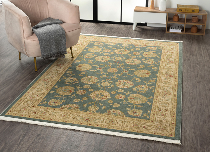 Klassisch - Brücke und Teppiche mit Orient-Optik, in Größe 185 (Brücke, 140x200 cm) bis 282 (Teppich, 200x290 cm), in Farbe CREME Ansicht 12