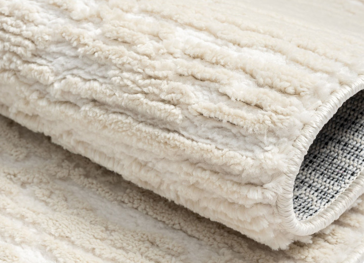 Modern - Pflegeleichte Brücken und Teppiche aus synthetischen Material-Mix, in Größe 276 (Teppich, 190x240 cm) bis 282 (Teppich, 200x290 cm), in Farbe WEISS Ansicht 4