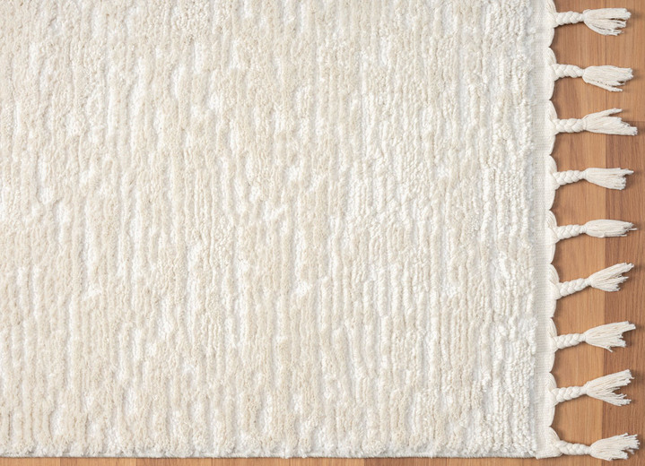 Modern - Pflegeleichte Brücken und Teppiche aus synthetischen Material-Mix, in Größe 276 (Teppich, 190x240 cm) bis 282 (Teppich, 200x290 cm), in Farbe WEISS Ansicht 2