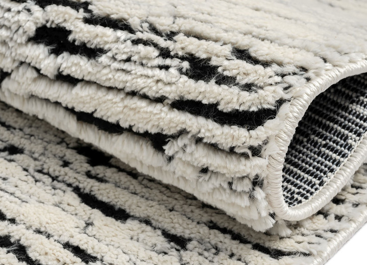 Modern - Pflegeleichte Brücken und Teppiche, in Größe 185 (Brücke, 140x200 cm) bis 312 (Teppich rund, ø 240 cm), in Farbe GRAU MELIERT Ansicht 4