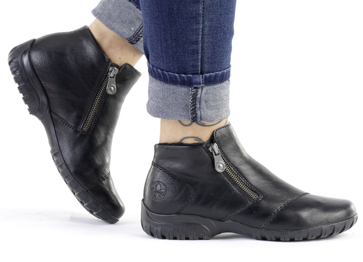 Stiefel & Stiefeletten - Rieker Bootie mit Ziersteppung Ansicht 5 Stiefel & Stiefeletten - Rieker Bootie mit Ziersteppung, in Größe 036 bis 042, in Farbe SCHWARZ Ansicht 5