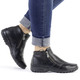 Stiefel & Stiefeletten - Rieker Bootie mit Ziersteppung – Farbe SCHWARZ – Ansicht 5 Stiefel & Stiefeletten - Rieker Bootie mit Ziersteppung, in Größe 036 bis 042, in Farbe SCHWARZ – Farbe SCHWARZ – Ansicht 5