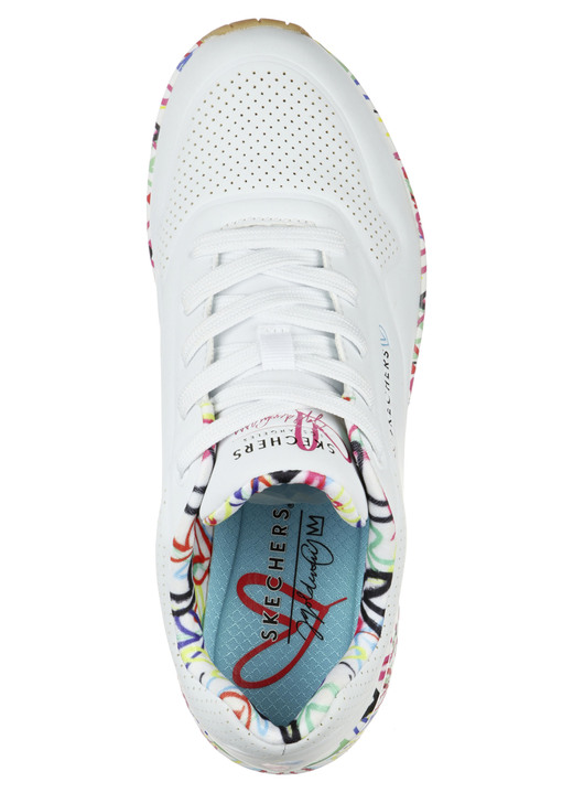 Slipper & Schnürschuhe - SKECHERS, trendige Damen-Sneaker, mit sichtbarem Luftpolster, in Größe 036 bis 042, in Farbe WEISS Ansicht 2