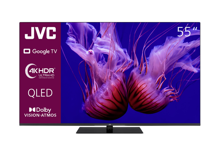 Fernseher - JVC LT-VGQ8255 4K-Ultra-HD QLED-Fernseher, in Farbe SCHWARZ Ansicht 3