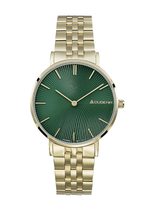 Stahlband / Metallband - Dugena-Quartz-Damenuhr mit Edelstahlbandgehäuse, in Farbe  Ansicht 2