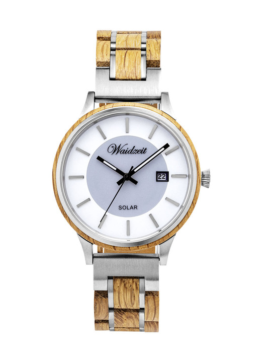 Funkuhren/Solaruhren - Waidzeit Solar-Herrenuhr, in Farbe  Ansicht 2